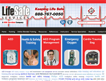 Tablet Screenshot of lifesafeservices.com